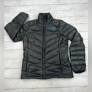 The North Face Women’s Aconcagua 550 Gray/Teal Down Jacket Size Small